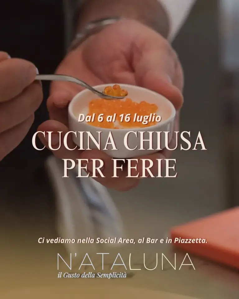 CHIUSURA ESTIVA NATALUNA